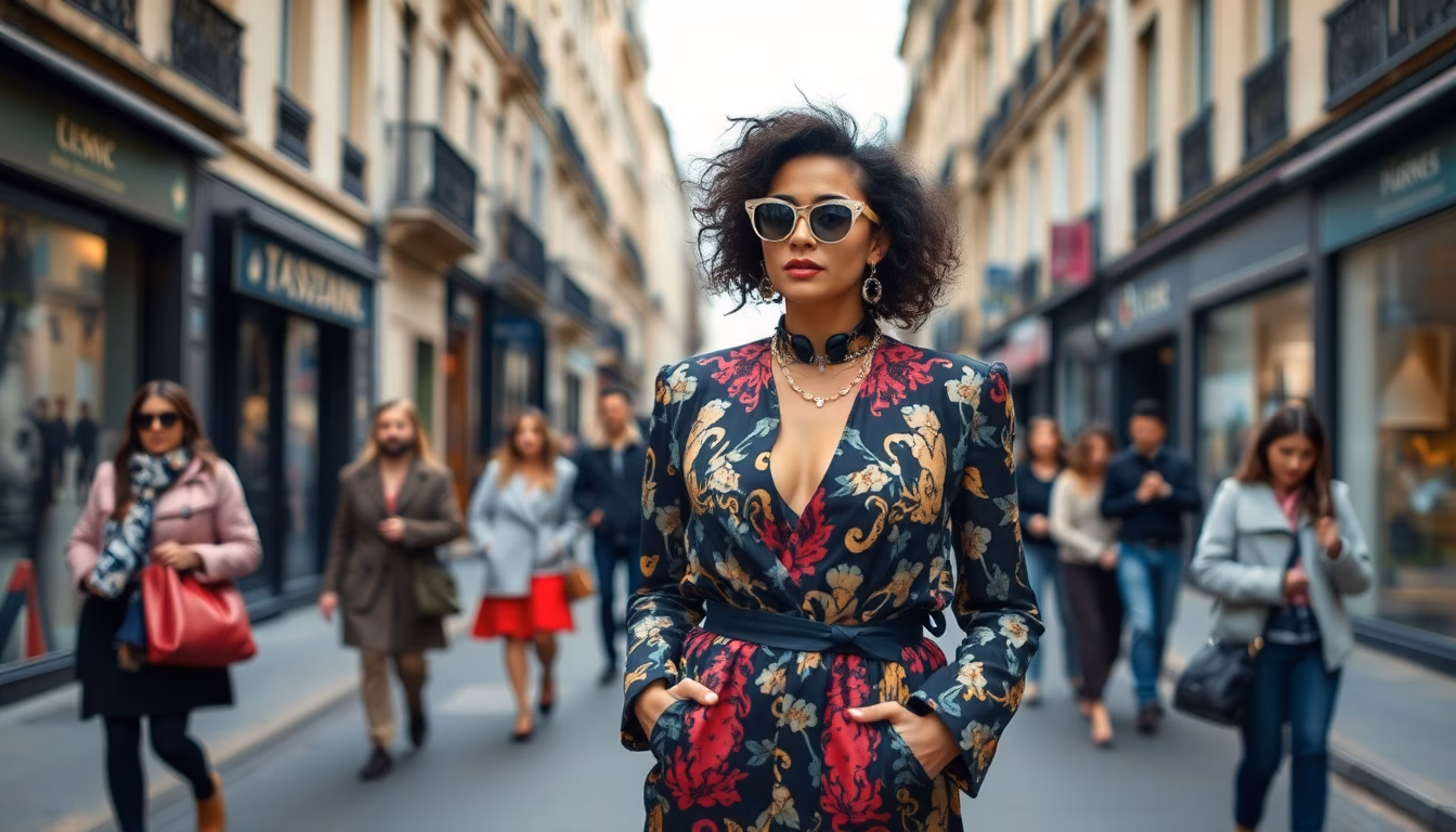 Nawell Madani dans une tenue tendance