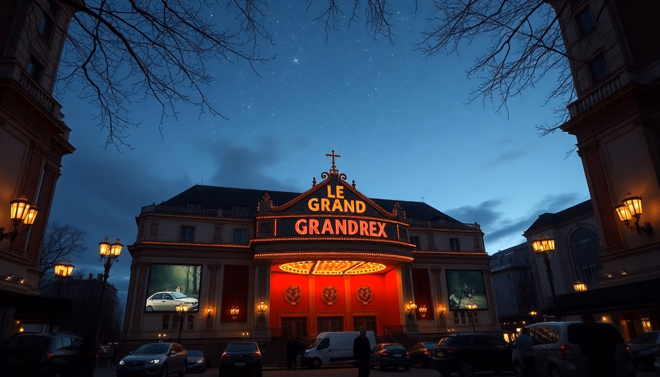 Façade iconique du Grand Rex de Paris