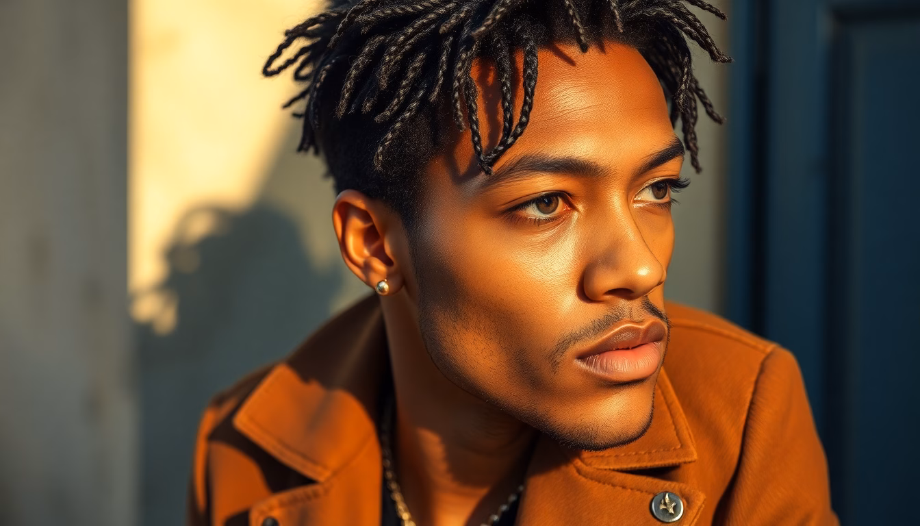 Portrait stylisé du musicien D'Angelo
