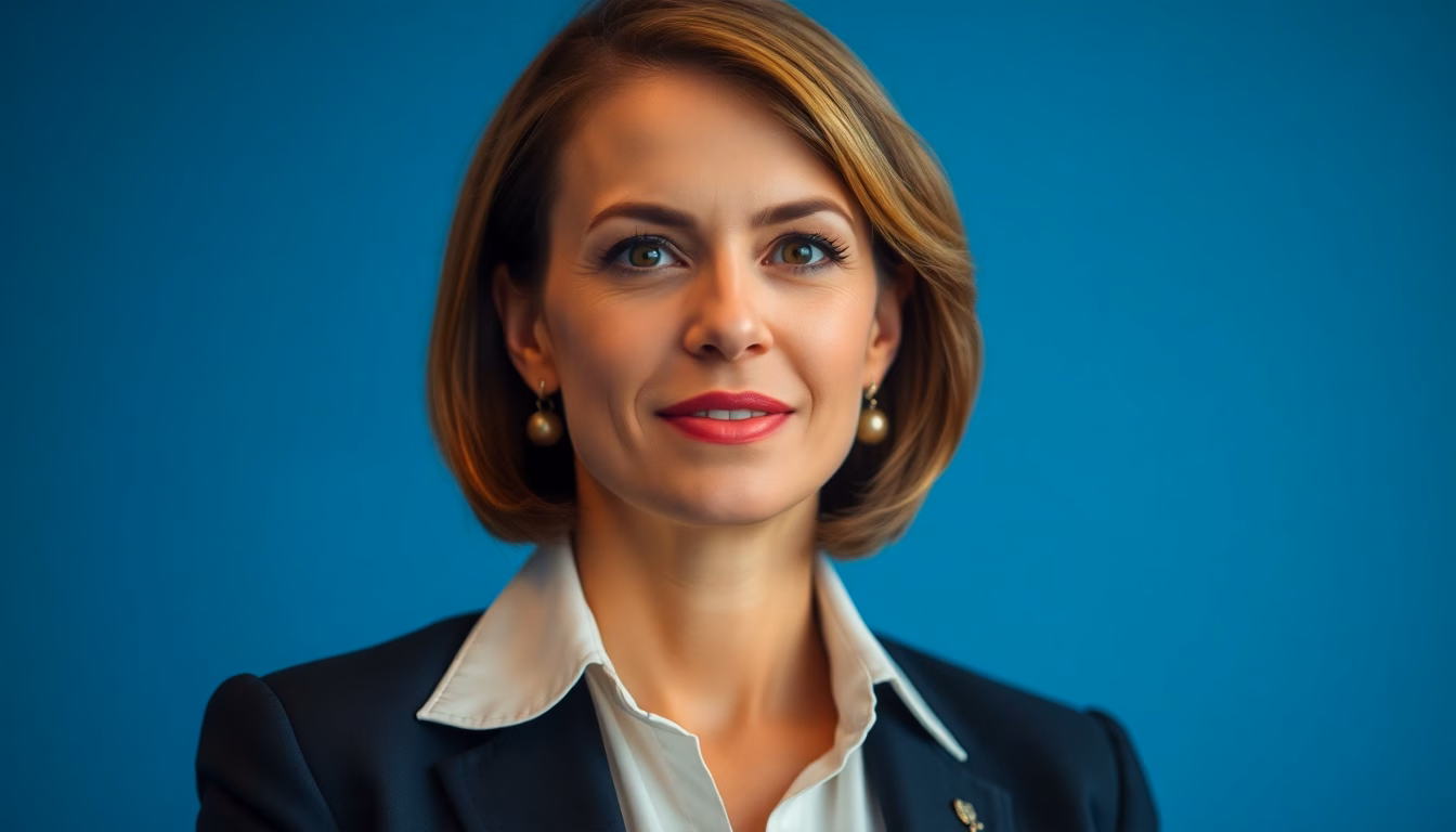 portrait élégant sobre Brigitte Macron