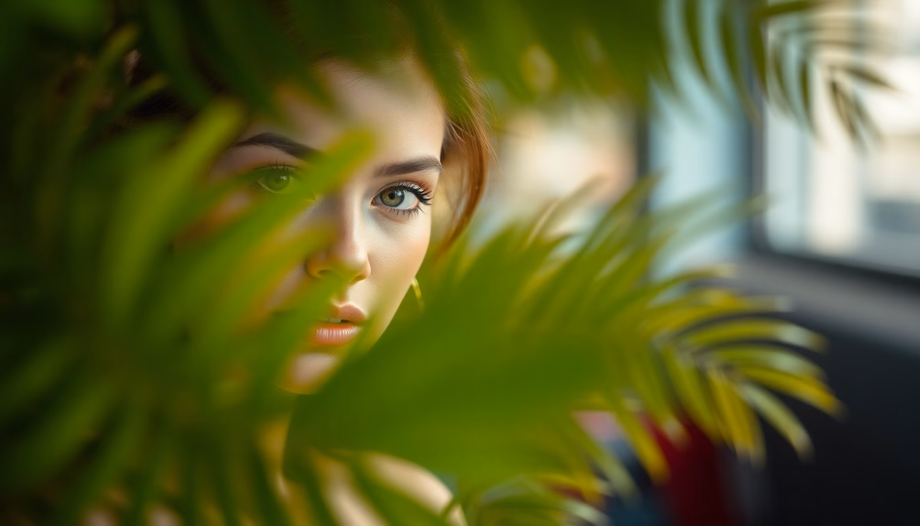 Portrait mode, mannequin féminin, tenue tendance