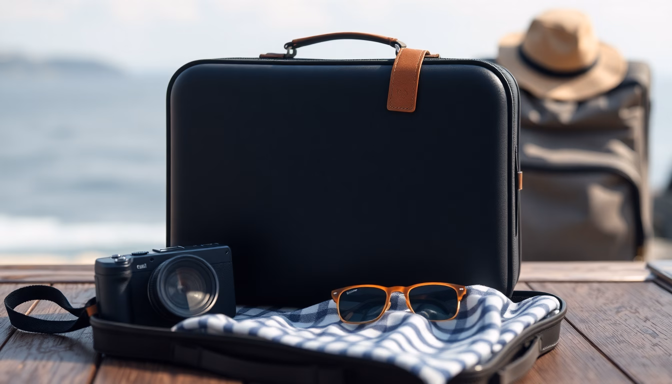 valise ouverte avec vêtements pliés