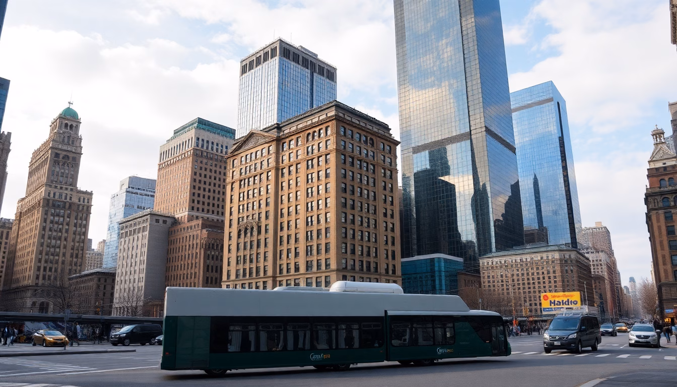 Vue aérienne de New York