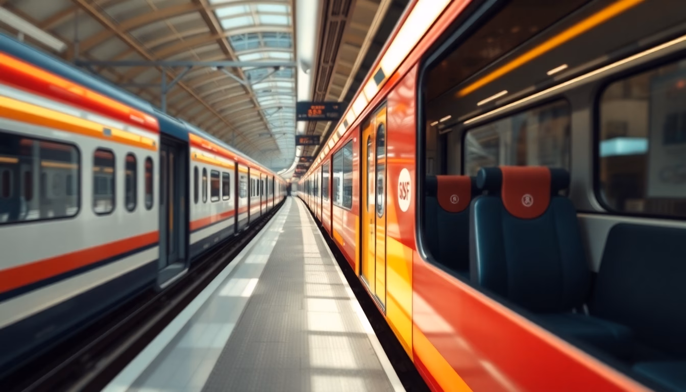 Train SNCF et horloges symbolisant le gain de temps