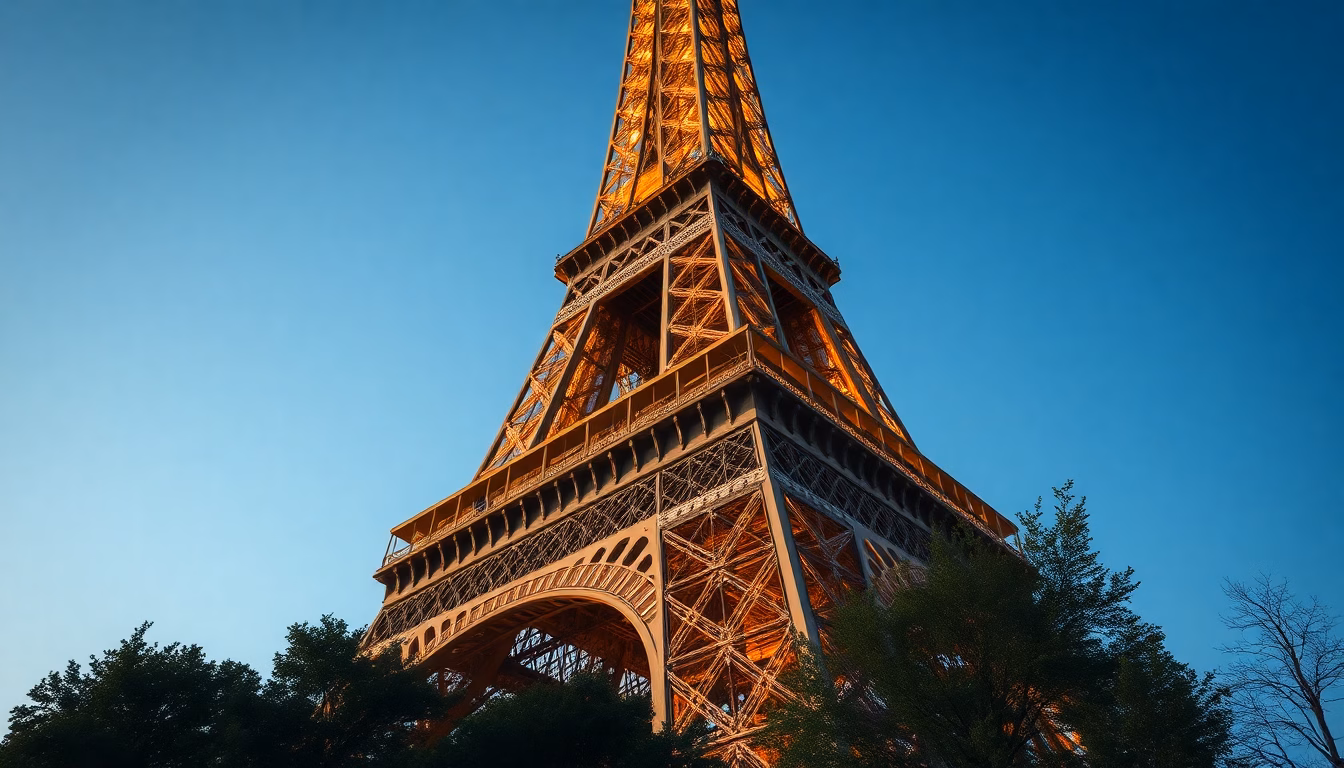 Tour Eiffel avec superposition d'images historiques