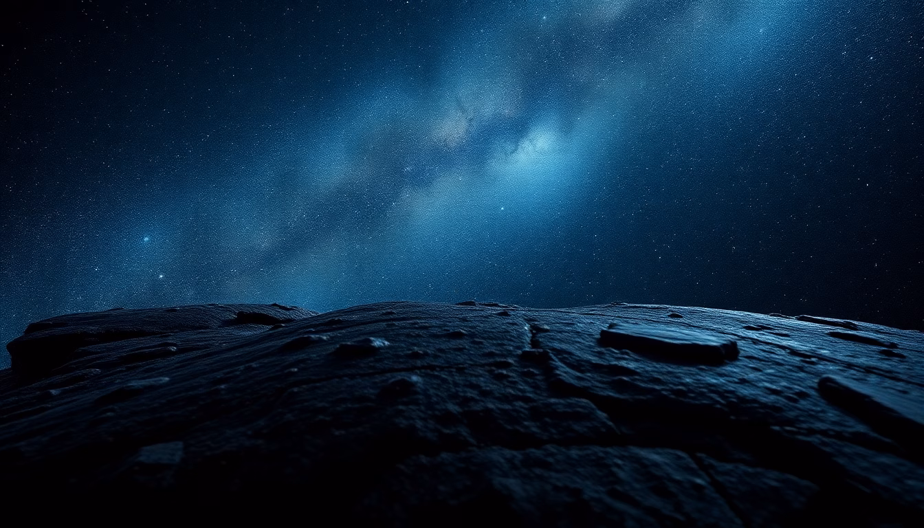 pluie de météores des Léonides au-dessus des montagnes