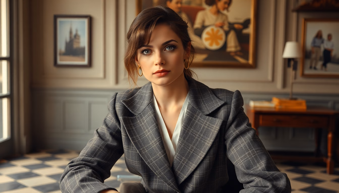 Sylvie Vartan style rétro chic